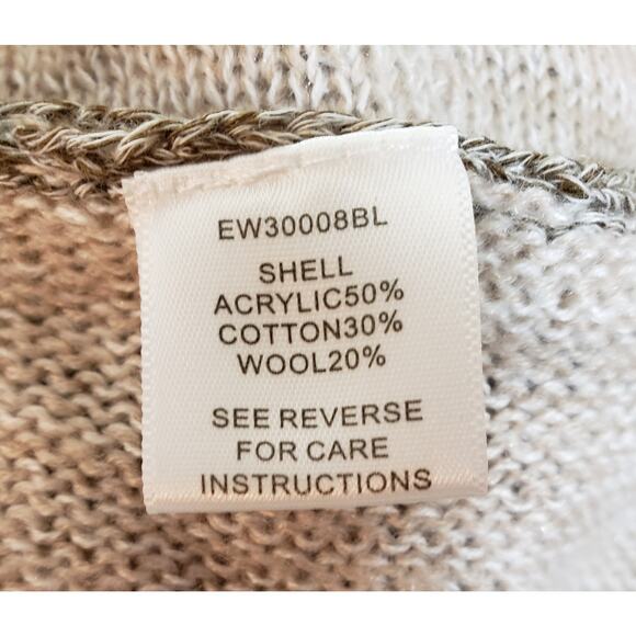 EN CREME Size Medium Taupe Sweater - Picture 4 of 4